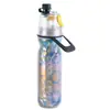 Copo Spray Portátil de PE, Garrafa Spray de Água Multifuncional para Esportes ao Ar Livre, Copo Spray de Água de Dupla Camada para Manter o Frio, Garrafa de Água para Ciclismo