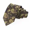 Corbata de hombre con patrón paisley, anudada a mano, estilo nuevo, poliéster, 8 cm, corbata personalizada de alta gama