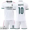 Conjunto de Uniforme de Futebol Camisa do Real Madrid Cristiano Ronaldo Nº. 7 Uniforme Esportivo de Competição e Treinamento Casa e Fora para Homens, Mulheres e Crianças Mbappe