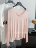 Camiseta Ligera y Transpirable de Modal de Manga Larga para Mujer, Estilo Perezoso de Verano Puro Deseo, Protección Solar, Adelgazante y Versátil Capa Base, 2026