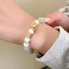 Pulseira de Contas de Opala Feminina Luxo Leve Nicho Senso High-end Zircônia Pérola Pulseira Elegante Versátil Pulseira da Moda para o Verão