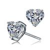 Cao Shi Douyin Celebridad de Internet Transmisión en Vivo Venta Caliente Moda Mini Aretes de Zircón en Forma de Corazón para Mujer Corazón Diamante de Color Aretes Multicolor