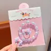 Pulseira de Contas de Desenho Animado Infantil para Meninas Pulseira de Coelho Morango Fofa Acessório de Princesinha Presente Fofo
