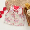 Colete infantil estilo Tang, novidade outono 2026 estilo chinês para meninos e meninas, roupa formal, festivo e versátil, atacado