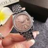 Reloj con Alto Atractivo Estético, Diseño de Nicho a la Moda, Reloj de Lujo con Diamantes, Reloj de Agujas con Calendario, Reloj de Mujer Versátil de Moda Estilo Europeo
