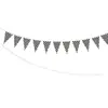 Bandera de Carreras a Cuadros Blanco y Negro 20X30 Pe Bandera de Carreras F1 Bandera de Salida Bandera Triangular Decorativa de Tirar Bandera Colgante Bandera para Agitar a Mano