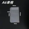 Bolsa de Almacenamiento Frosted de PVC de Hojas Sueltas A5A4A6A7 Bolsa para Documentos e Información Bolsa para Presupuesto en Efectivo con Borde Bolsa para Diario de Mano