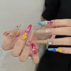 Acessórios Coloridos Cruzados para Nail Art Tendência Macaron Ins Acessórios para Unhas Hot Girl