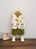 Traje Tang Infantil 2026 Novo Estilo Hanfu Conjunto de Roupas de Verão para Irmãos, Conjunto de Duas Peças com Colete para Meninos, Qipao para Meninas Roupas de Irmão e Irmã
