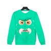 Cross-border novo cartoon monstro face 3D impressão digital camisola pescoço redondo cross-border comércio exterior fábrica de roupas atacado