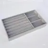 *Caja de joyería forro esponja almohadilla caja de pendientes joya de mano caja de almacenamiento de joyas interior de cajón rejilla de terciopelo