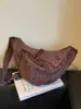 Bolso de mano estampado de leopardo, estilo bandolera para mujer, gran capacidad, casual, versátil, adecuado para ir al trabajo, con un look sofisticado, otoño/invierno, retro, bolsa de albóndiga color café