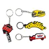 Llavero Personalizado de Goma Suave de PVC Regalo Promocional Personalizado Llavero de Dibujos Animados Llavero con Letra en Inglés