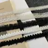 Renda com Ponto de Rede Seda de Vidro Bola de Pelo Estilo Pequeno e Aromatizado Fita Organza Roupas de Bebê de Alta Qualidade Acessórios Feitos à Mão Renda