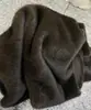 Tela de Piel Sintética de Visón Plateado con Puntas Teñidas de Dos Colores, Pelo Alto-Bajo, Tela de Felpa, Tela para Ropa, Tela para Tirar de Ropa, Muñeca