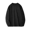 Camiseta de construcción para hombre con cuello redondo, sitio de construcción, otoño e invierno, manga larga, cálida, versátil, para usar debajo, top casual holgado