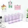 Suporte de Livro Transparente, Divisória de Mesa Espessada, Divisória de Dormitório, Estante Suporte para Livros, Caixa de Armazenamento para Livros, Prateleira Divisória de Armazenamento