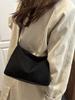 Nuevo Bolso de Piel de Vaca Texturizada Mate Simple Estilo Ins Otoño e Invierno 2024 Bolso Tote de Piel Genuina Casual Perezoso para Mujer