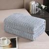 Manta Veludo Jacquard Estilo Torre Moderno Simples Ins Cor Pura Camada Única Primavera e Verão Manta Leve para Ar Condicionado Manta Jacquard