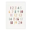 Nubes Escandinavas Arcoíris Pintura en Lienzo Arte Pintura Números Letras Sol Póster Pintura para Niños Decoración Habitación Infantil Núcleo de Pintura