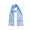 Fábrica en stock al por mayor 2024 color liso invierno borla bufanda gruesa nuevo comercio exterior mujeres europeas y americanas chal de invierno