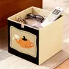 Caixa de armazenamento de tecido para roupas sazonais e roupas de cama, grande capacidade, adequada para organização da sala de estar e do guarda-roupa, lavável, dobrável e personalizável