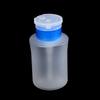 Botella de presión de boca ancha de 180 ml para arte de uñas, agua limpia, agua removedora de esmalte de uñas y otros sub-embotellados, diseño portátil de tapa de presión con bloqueo
