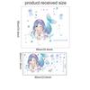 Medusa Oceánica Dibujo Animado Hada Sirena Pegatinas de Pared Jardín de Niños Decoración Habitación Infantil Papel Tapiz Fiesta Pegatinas Autoadhesivas