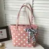 Bolso de Mano de Lona con Lunares de Gran Capacidad para Mujer 2026 Nuevo de Moda Alta Calidad Nicho para Viajes Diarios Bolso Tote de un Solo Hombro