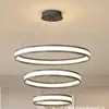 Lámpara de araña minimalista italiana para sala de estar, lujo ligero, diseñador creativo, de alta gama, atmosférica, anillo protector para los ojos, lámpara de araña para comedor, aluminio, otro