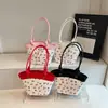 Bolsa Cruzada de Hombro Único para Mujer, Estilo Nuevo Otoño 2025, Estampado Sencillo Casual Coreano, Pequeña Fresca, Moda Literaria, para Axila