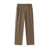 Ropa de Hombre Fengshe / Verano 2026 Pantalones Casuales de Pierna Ancha de Lyocell Tencel Pantalones Largos para Hombre Pantalones de Hombre de Lyocell