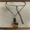 Nuevo collar colgante geométrico de madera estilo chino, cadena de suéter retro étnica bohemia, accesorio de nicho de alta gama