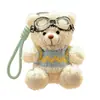 Llavero de Suéter Oso Colgante para Bolso Juguete de Felpa Creativo Muñeco de Oso Lindo Regalo para Pareja Mejor Amigo Adorno