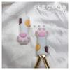 Manicure Tesoura de Pele Morta Capa Protetora Pinças Garra de Gato Aço Empurrador Molde de Silicone Anti-Queda Suprimentos Ferramentas Salão de Manicure Profissional