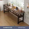 Mesa para Home Office, Mesa para Computador de Mesa, Mesa Longa de Madeira Natural para Quarto, Mesa de Escritório, Mesa de Estudo Quadrada Simples