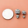 Plata de Ley S925 Cabeza de León Danza del León Cabeza de Buda de Tres Vías Tamaño Pequeño Semilla Budista Semilla de Ciprés Accesorio Colgante