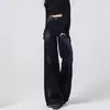 Jeans de Pierna Ancha para Mujer, Tallas Grandes, Nuevo Estilo Otoño e Invierno, Tiro Alto, Corte Holgado, Adelgazante, Talla Grande, Pantalones Acampanados, Adecuados para Cuerpo Tipo Pera