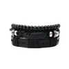Novos Produtos Transfronteiriços Estilo Retrô Europeu e Americano Várias Contas de Árvore da Vida Prontas DIY Multicamadas Pulseira Masculina de 4 Peças
