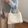 Bolso de axila de moda de alta gama para mujer 2026 Nuevo Bolso de hombro grande con lazo Bolso tote con bordado de letras