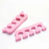 Ferramentas de nail art cor algodão para dedo esponja divisor de dedo do pé mão e pé par universal de divisor de dedo cor aleatória