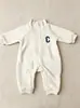 Mono de bebé, ropa de otoño, ropa infantil coreana, ropa Harbin, ropa de bebé de manga larga, ropa de otoño, ropa de escalada larga con solapa natong