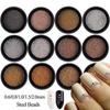Prego 0.6/0.8/1/1.5/2mm ouro e prata cinza de alta qualidade de aço grânulo joias de aço misto contas de manicure