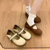 Zapatos Birkenstock de retazos de gamuza retro para mujer, nuevo modelo de otoño 2026, mocasines Mary Jane de una tira con suela blanda