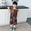 Conjunto de Camisa sin Mangas de Verano para Niños, Conjunto Elegante y Fresco de Dos Piezas para Niños, Ropa Fresca para Niños Pequeños y Medianos, Mayoreo