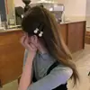 Horquilla de perlas de terciopelo retro francesa accesorios para el cabello de mujer tocado de alta calidad horquilla 2023 Nuevo exquisita pinza de pico de pato