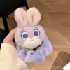 2025 Novo Desenho Animado Zootopia Judy Nick Pelúcia Elástico de Cabelo Faixa de Cabeça Elástico Acessórios de Cabelo Corda de Cabelo Fofa