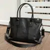 Bolso de Mano de Cuero Genuino de Moda para Hombres, Bolso de Hombro de Gran Capacidad Estilo Coreano Moderno, Bolso Cruzado Simple para Viajes Diarios de Piel de Vaca de Primera Capa para Mujeres