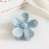 Pinza de Flor con Gradiente de Mármol Transfronteriza Personalidad de Moda Pinza de Tiburón Nueva Pinza para el Pelo de la Parte Posterior de la Cabeza Venta al por Mayor para Mujeres