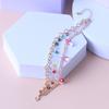 Desejo venda quente novo pulseira boêmia de cogumelo com miçangas coloridas de três camadas moda selvagem joias femininas fábrica atacado